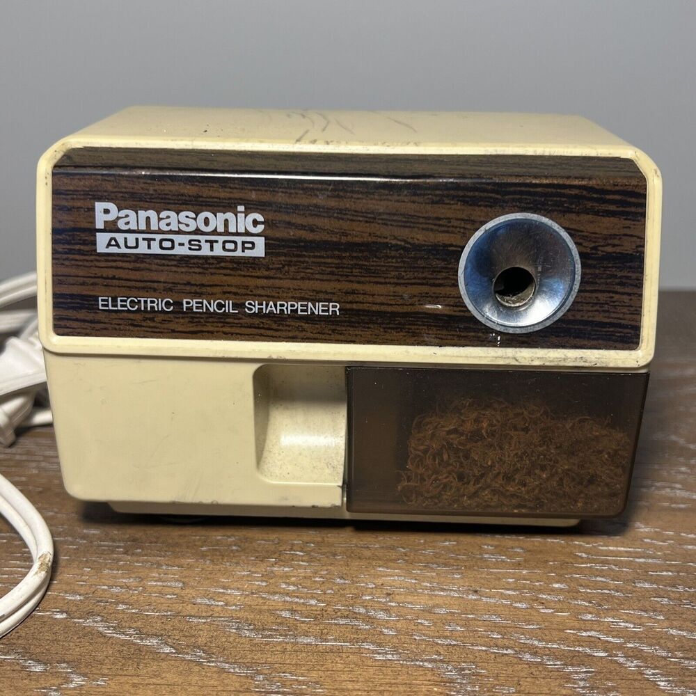Panasonic Electric Pencil‎ Sharpener Auto Stop KP-110 Vintage